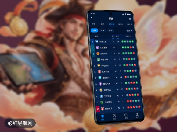 用必红导航网 APP看球，高清流畅不卡顿